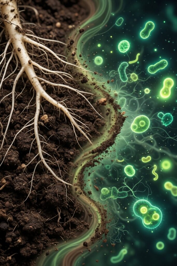 Title: Bloom Roots and Sea Fuel for Living Soil Alt Text: Bloom Roots and Sea Fuel working together to build strong roots and feed beneficial microbes in living soil