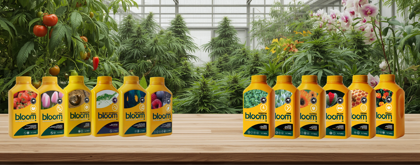 Flowering & Ornamentals Bloom Yellow Bottles complete range